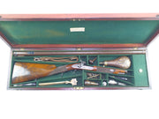 Cased Percussion Presentation Rifle. SN 8742